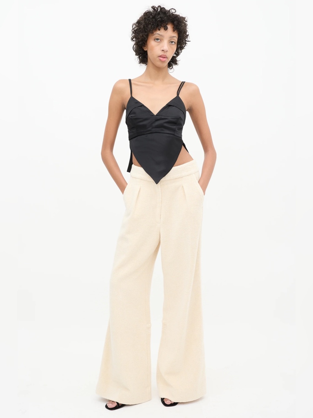 Jacquemus
Cream Terry Le Raphia Pant